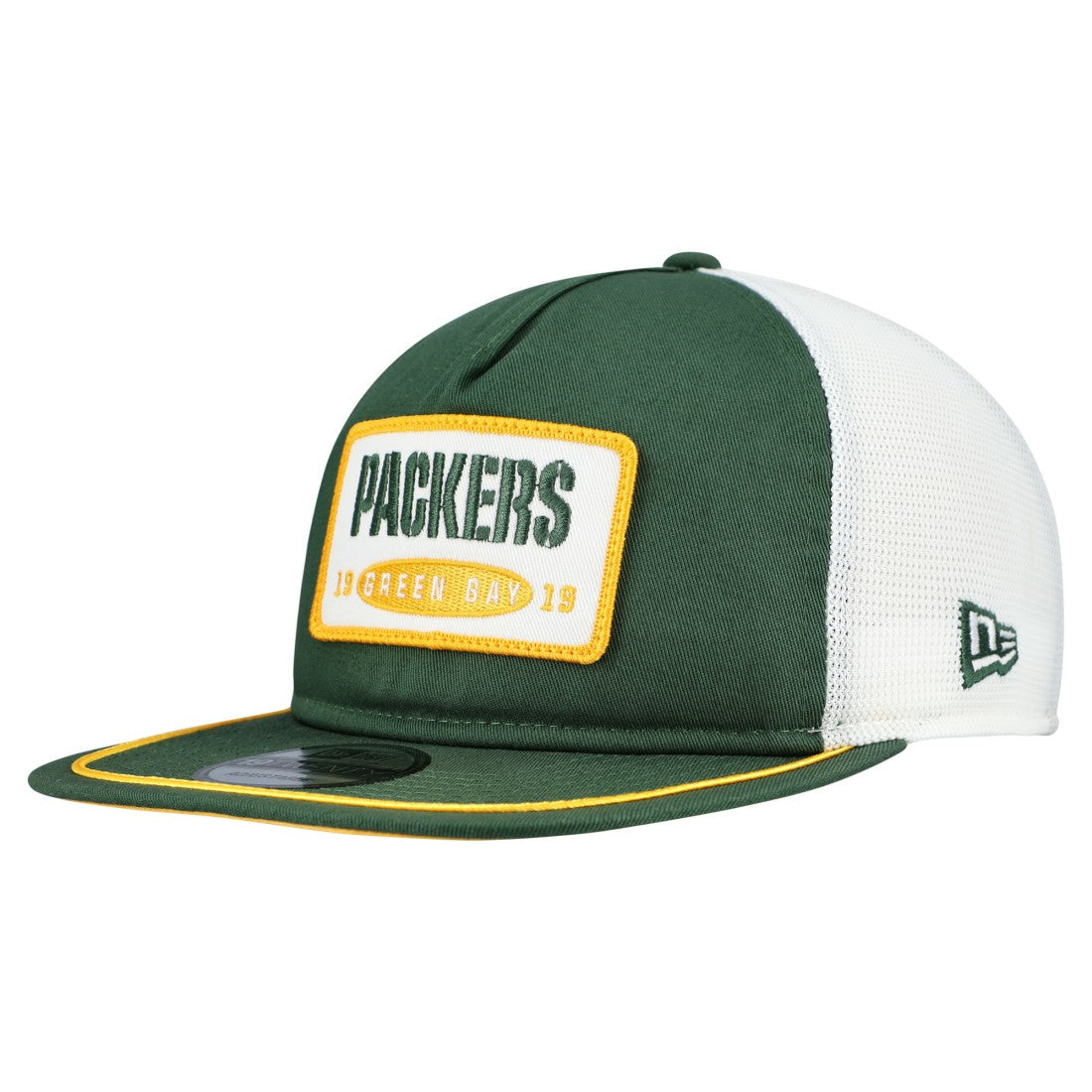 Green Bay Packers New Era Patch 19TWENTY Adjustable Hat - Green/White for sale