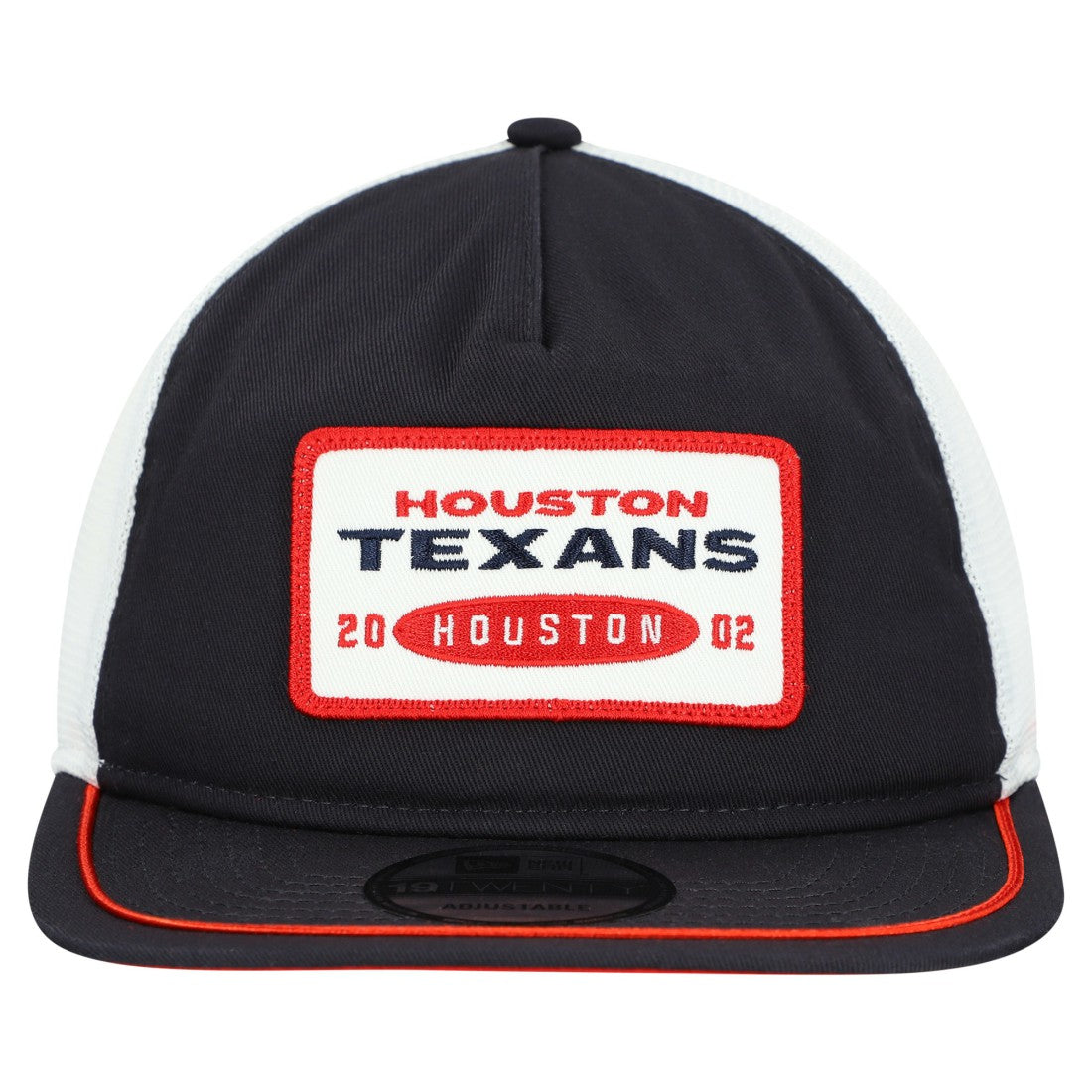 Houston Texans New Era Patch 19TWENTY Adjustable Hat - Navy/White outlet