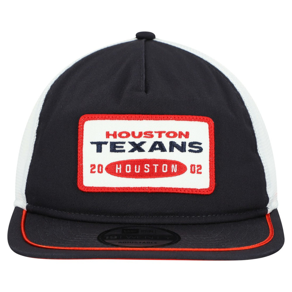 Houston Texans New Era Patch 19TWENTY Adjustable Hat - Navy/White outlet