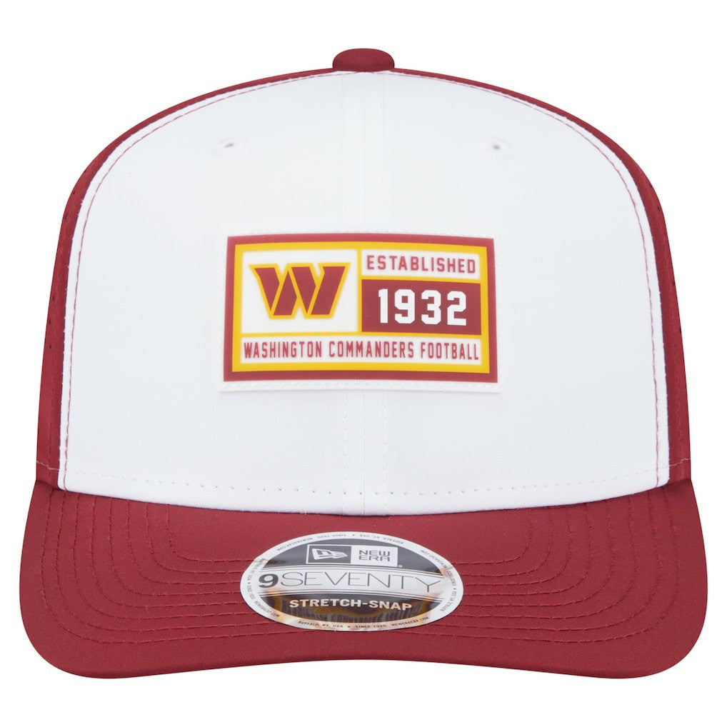Washington Commanders New Era Established Patch 9SEVENTY Adjustable Hat - White/Burgundy discount