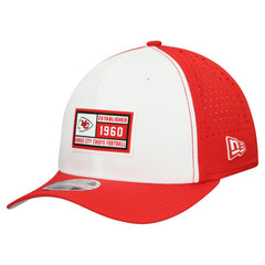 Kansas City Chiefs New Era Established Patch 9SEVENTY Adjustable Hat - White/Red sale