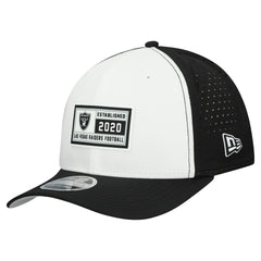 Las Vegas Raiders New Era Established Patch 9SEVENTY Adjustable Hat - White/Black on sale