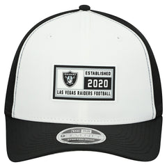 Las Vegas Raiders New Era Established Patch 9SEVENTY Adjustable Hat - White/Black on sale