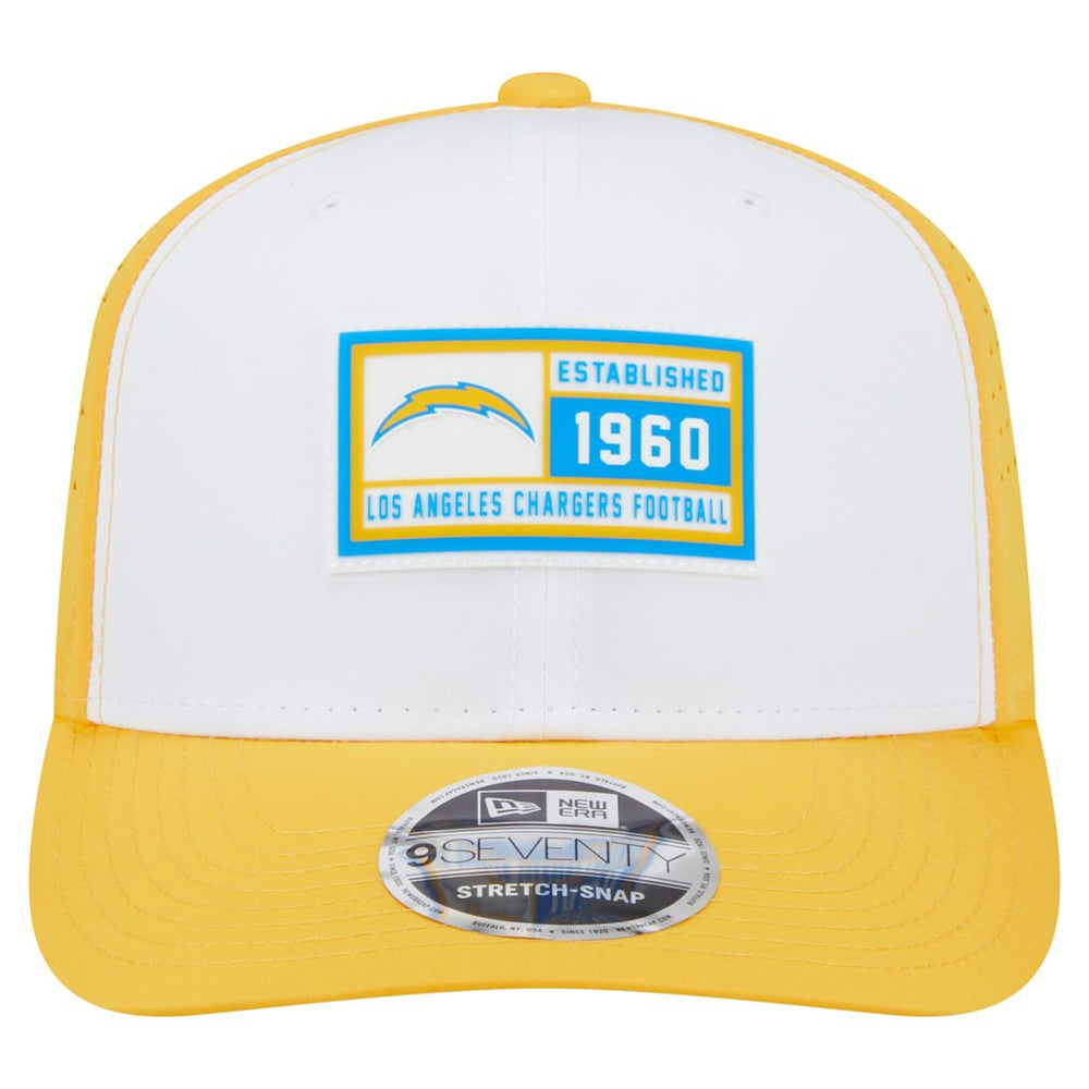 Los Angeles Chargers New Era Established Patch 9SEVENTY Adjustable Hat - White/Gold outlet