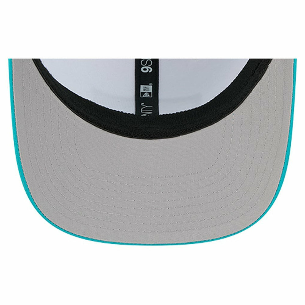 Miami Dolphins New Era Established Patch 9SEVENTY Adjustable Hat - White/Aqua cheap