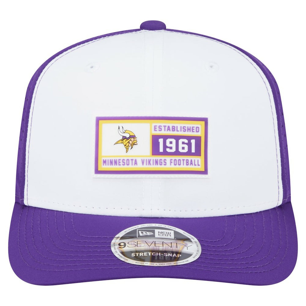 Minnesota Vikings New Era Established Patch 9SEVENTY Adjustable Hat - White/Purple on sale
