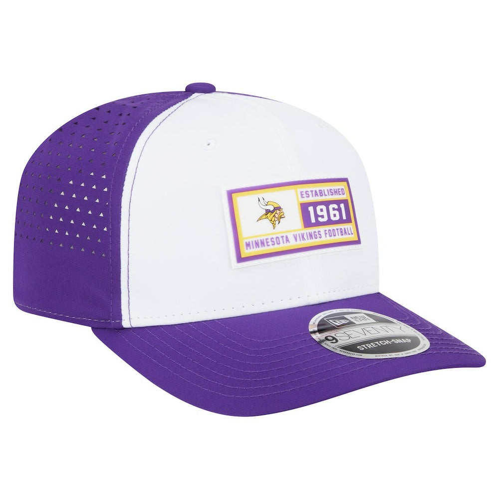 Minnesota Vikings New Era Established Patch 9SEVENTY Adjustable Hat - White/Purple on sale