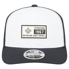 New Orleans Saints New Era Established Patch 9SEVENTY Adjustable Hat - White/Black on sale