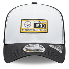 Pittsburgh Steelers New Era Established Patch 9SEVENTY Adjustable Hat - White/Black online