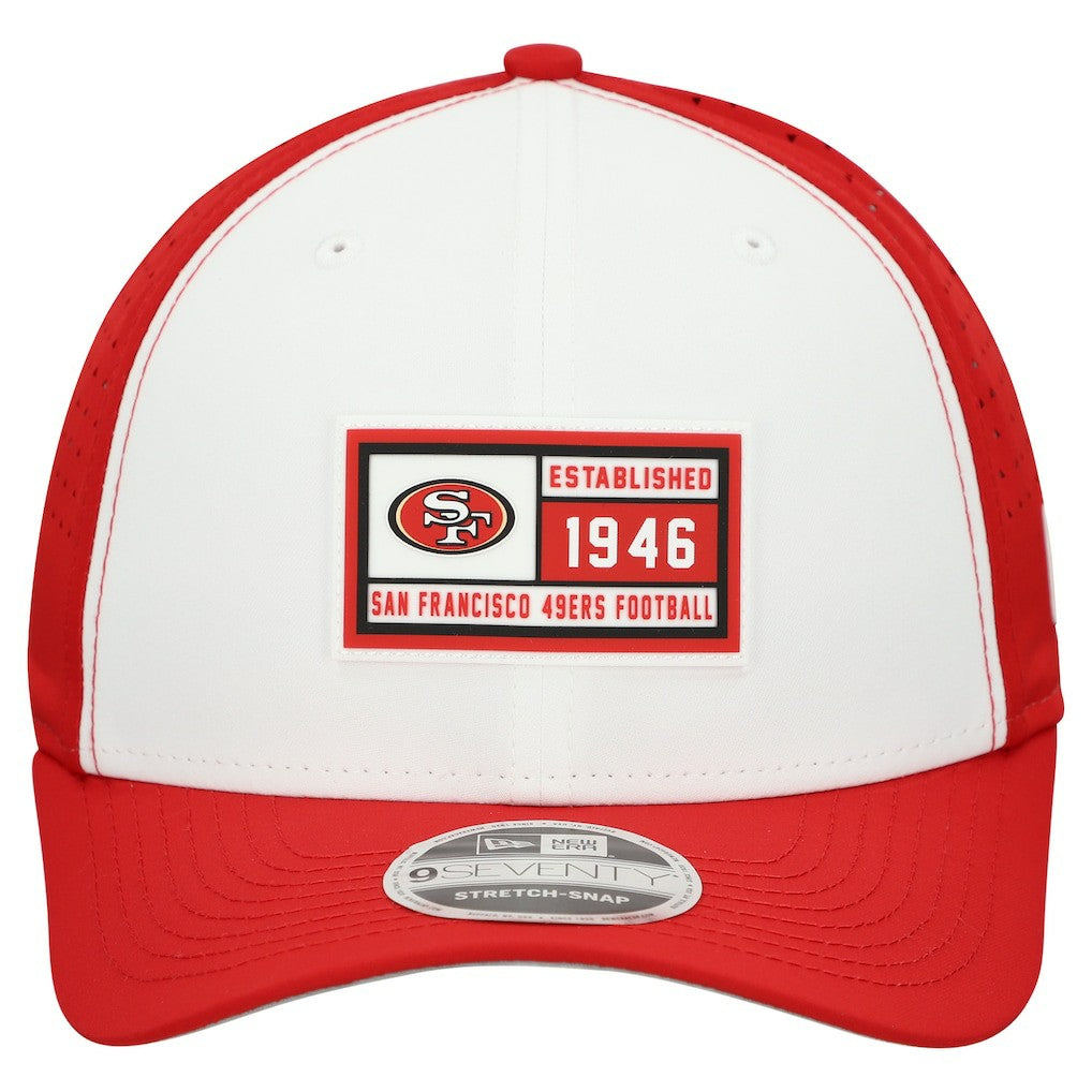 San Francisco 49ers New Era Established Patch 9SEVENTY Adjustable Hat - White/Scarlet online