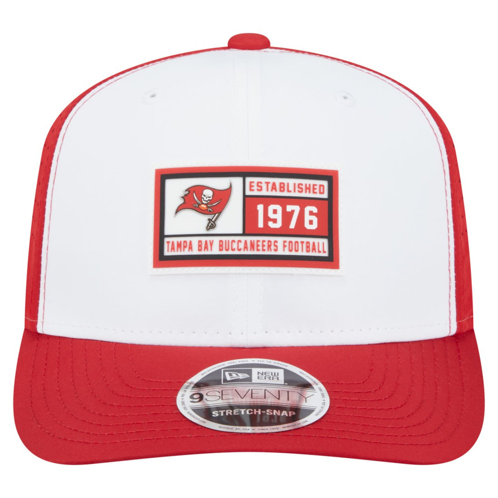 Tampa Bay Buccaneers New Era Established Patch 9SEVENTY Adjustable Hat - White/Red outlet