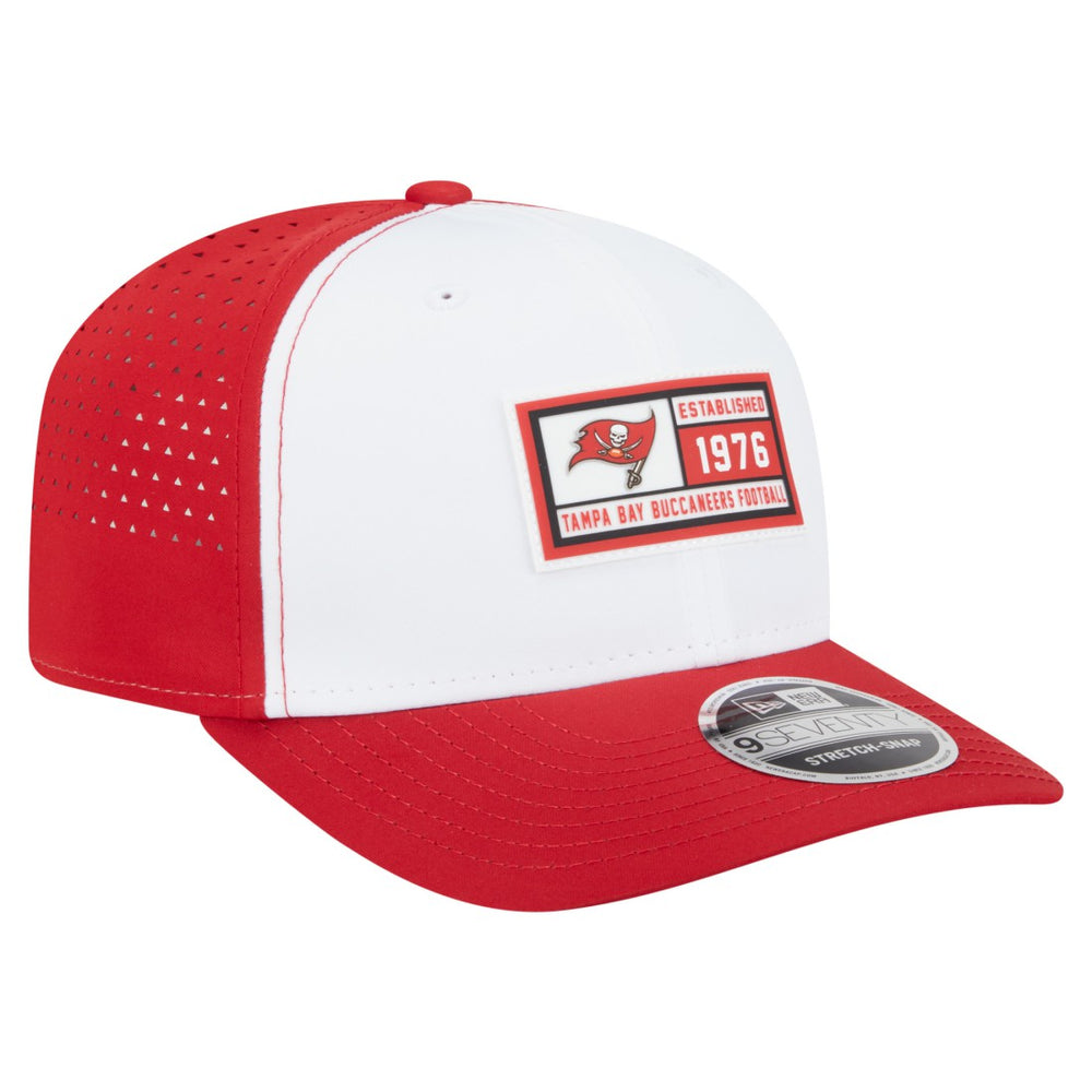 Tampa Bay Buccaneers New Era Established Patch 9SEVENTY Adjustable Hat - White/Red outlet