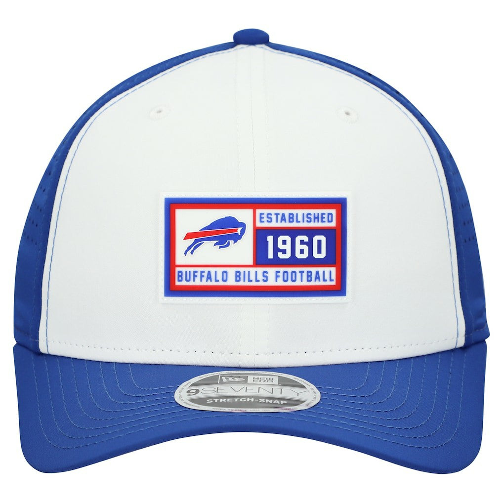 Buffalo Bills New Era Established Patch 9SEVENTY Adjustable Hat - White/Royal sale