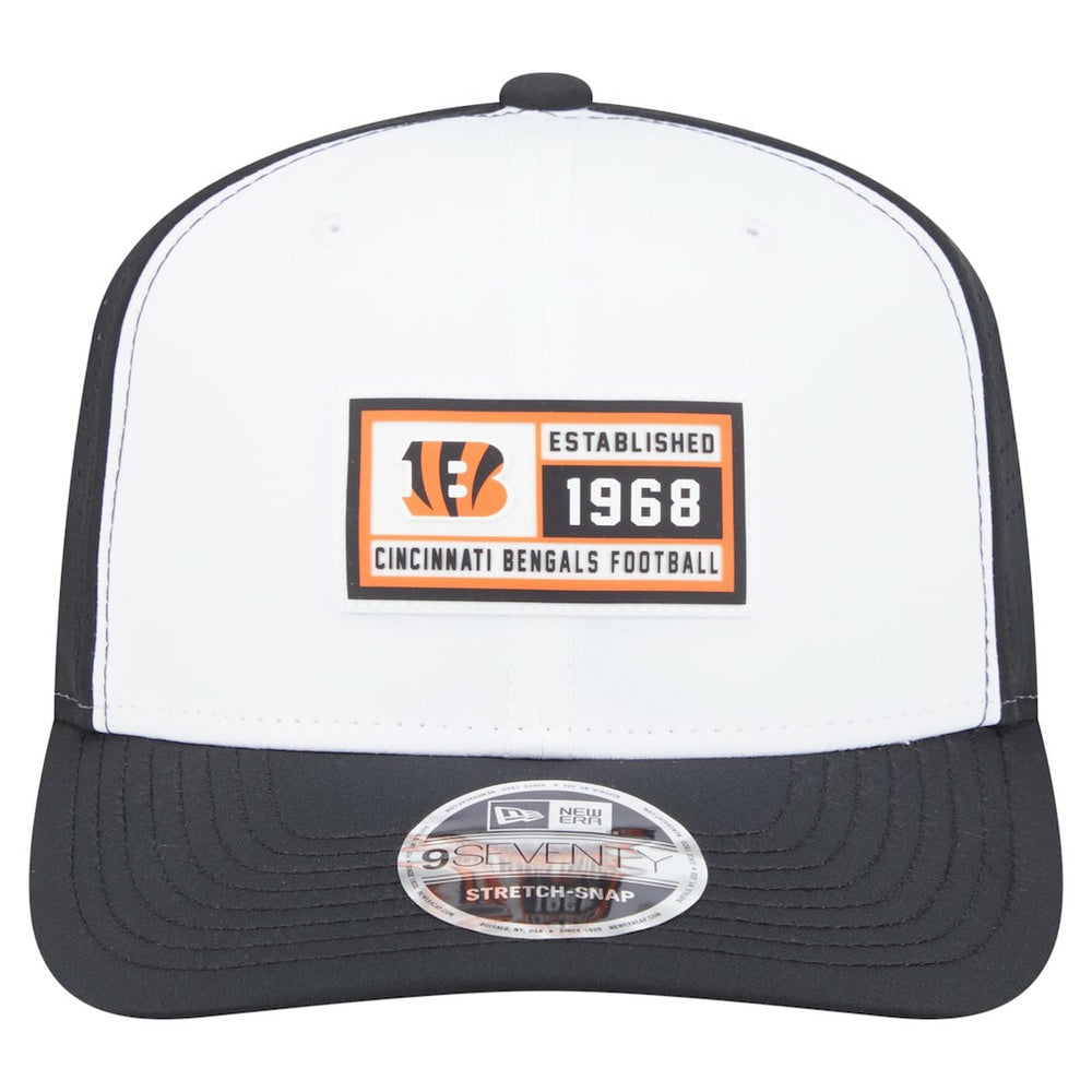 Cincinnati Bengals New Era Established Patch 9SEVENTY Adjustable Hat - White/Black online