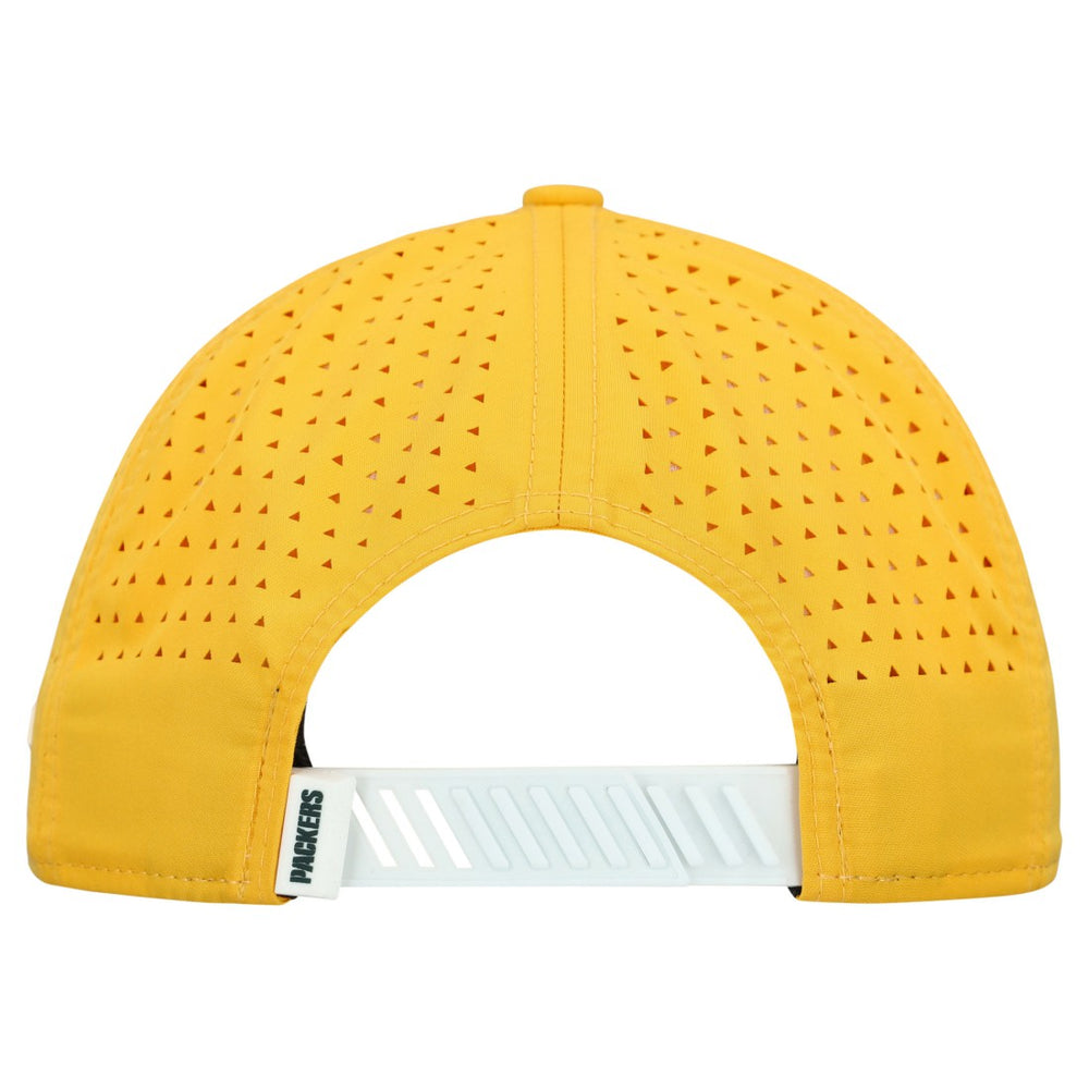 Green Bay Packers New Era Established Patch 9SEVENTY Adjustable Hat - White/Gold discount