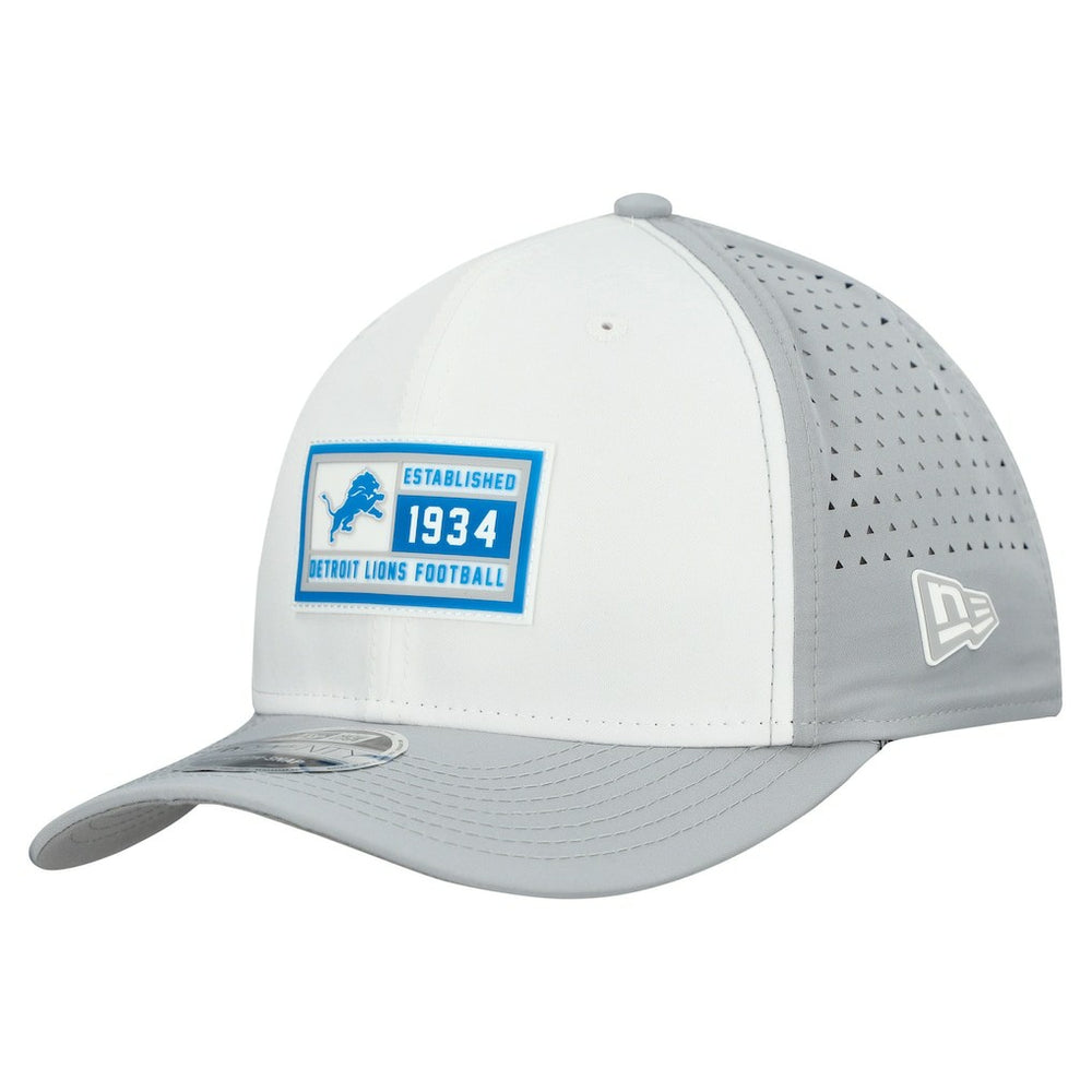 Detroit Lions New Era Established Patch 9SEVENTY Adjustable Hat - White/Silver online
