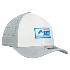 Detroit Lions New Era Established Patch 9SEVENTY Adjustable Hat - White/Silver online