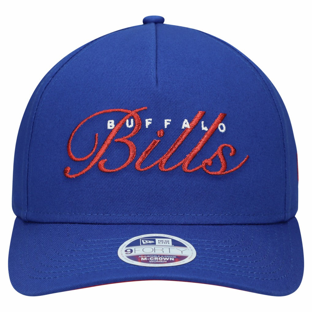 Buffalo Bills New Era Women's Metallic 9FORTY M-Crown A-Frame Adjustable Hat - Royal outlet