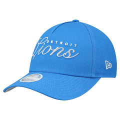 Detroit Lions New Era Women's Metallic 9FORTY M-Crown A-Frame Adjustable Hat - Blue outlet