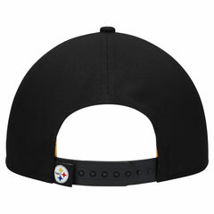 Pittsburgh Steelers New Era Women's Metallic 9FORTY M-Crown A-Frame Adjustable Hat - Black for sale
