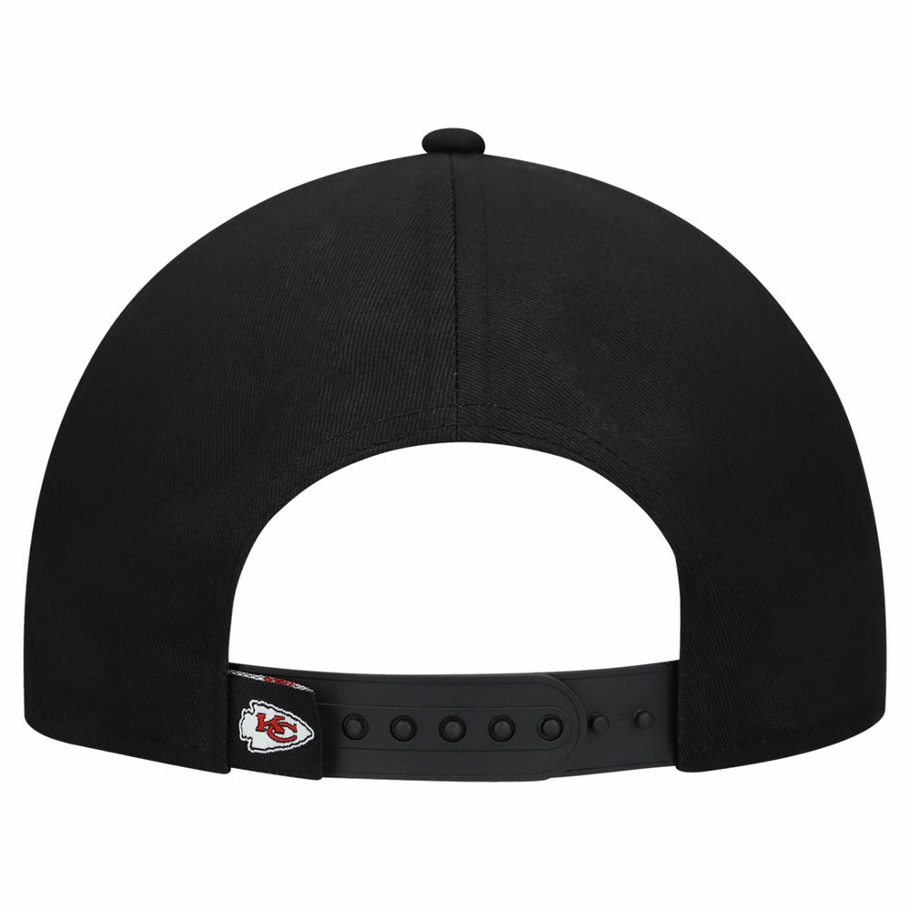 Kansas City Chiefs New Era Women's Metallic 9FORTY M-Crown A-Frame Adjustable Hat - Black discount