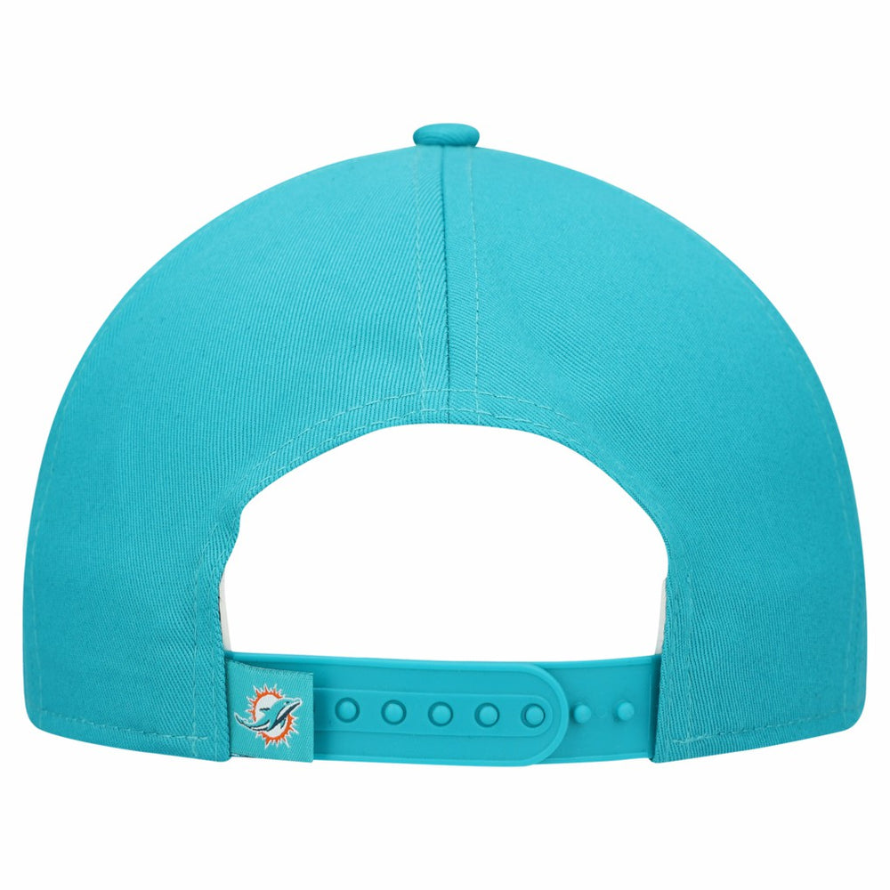 Miami Dolphins New Era Women's Metallic 9FORTY M-Crown A-Frame Adjustable Hat - Aqua discount
