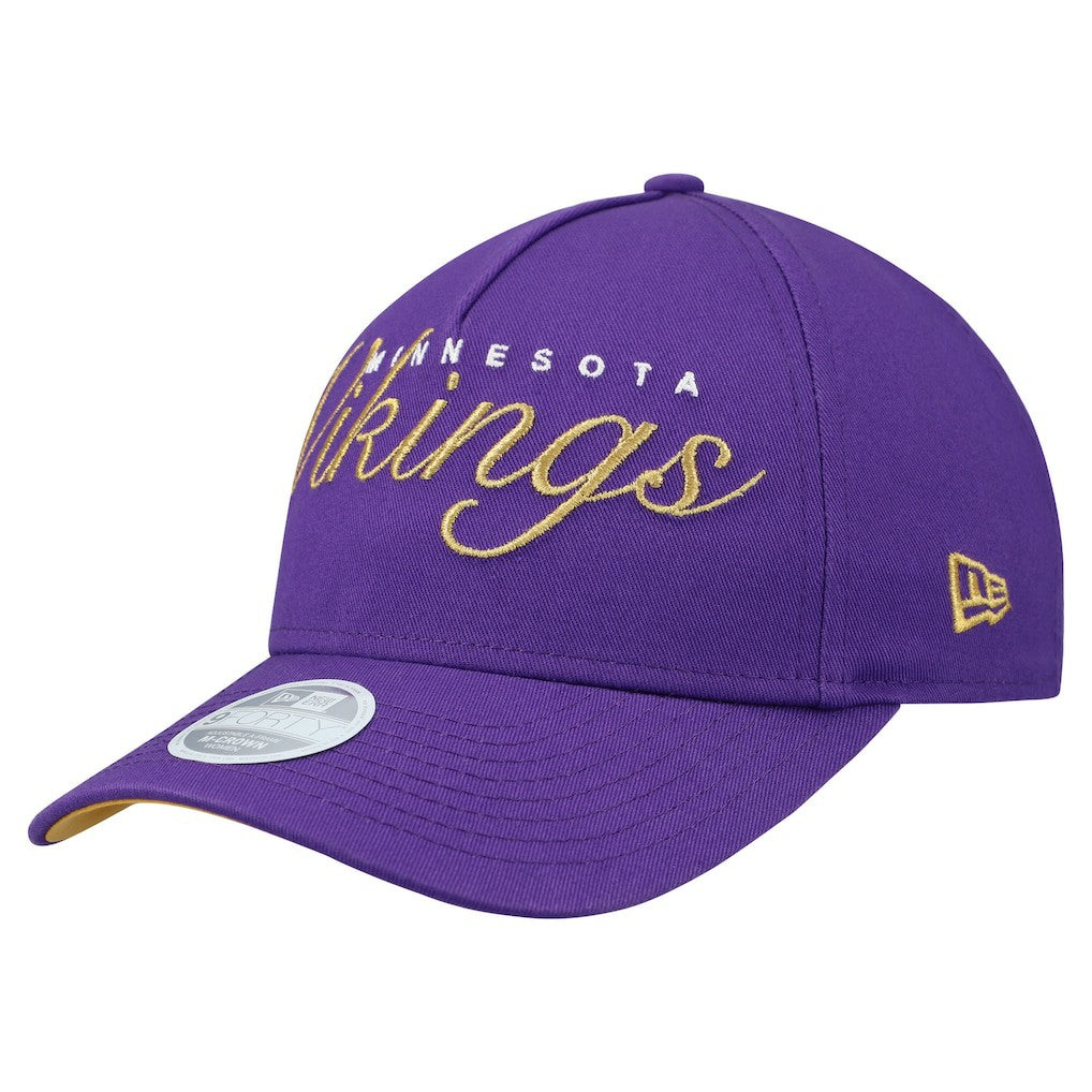 Minnesota Vikings New Era Women's Metallic 9FORTY M-Crown A-Frame Adjustable Hat - Purple online