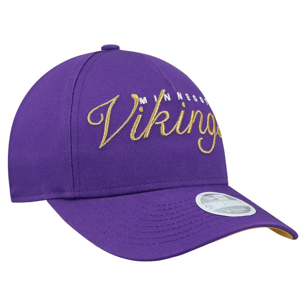 Minnesota Vikings New Era Women's Metallic 9FORTY M-Crown A-Frame Adjustable Hat - Purple online