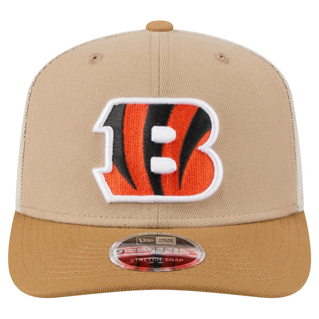 Cincinnati Bengals New Era Two-Tone Trucker 9SEVENTY Adjustable Hat - Light Beige discount