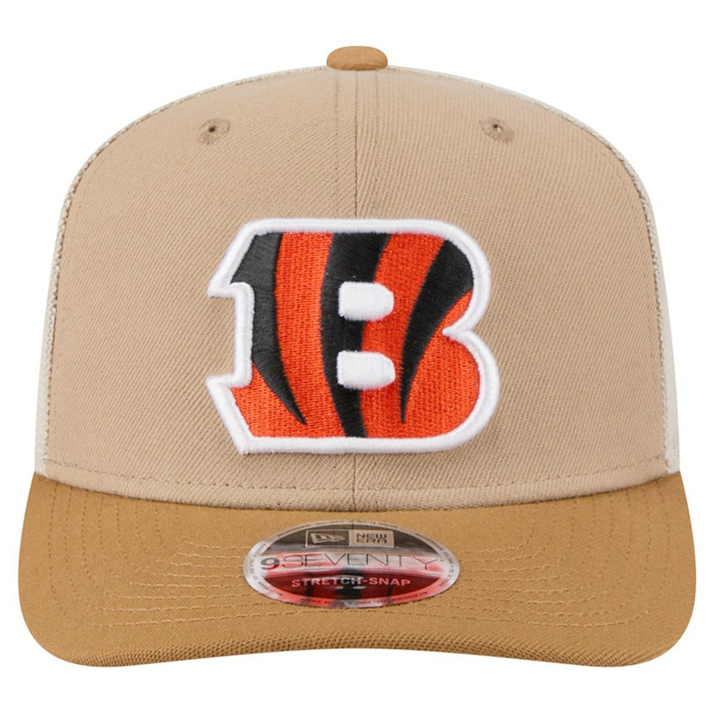 Cincinnati Bengals New Era Two-Tone Trucker 9SEVENTY Adjustable Hat - Light Beige discount