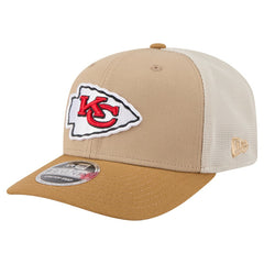 Kansas City Chiefs New Era Two-Tone Trucker 9SEVENTY Adjustable Hat - Light Beige online