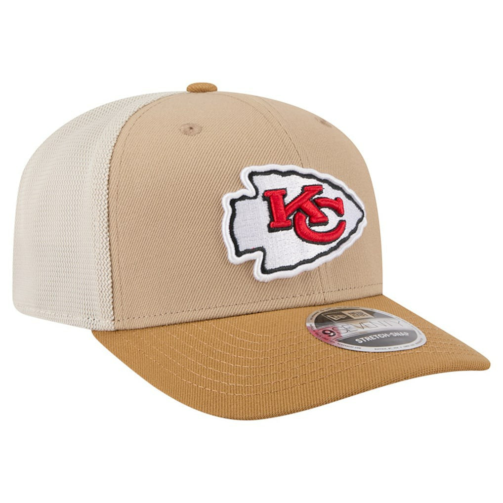 Kansas City Chiefs New Era Two-Tone Trucker 9SEVENTY Adjustable Hat - Light Beige online