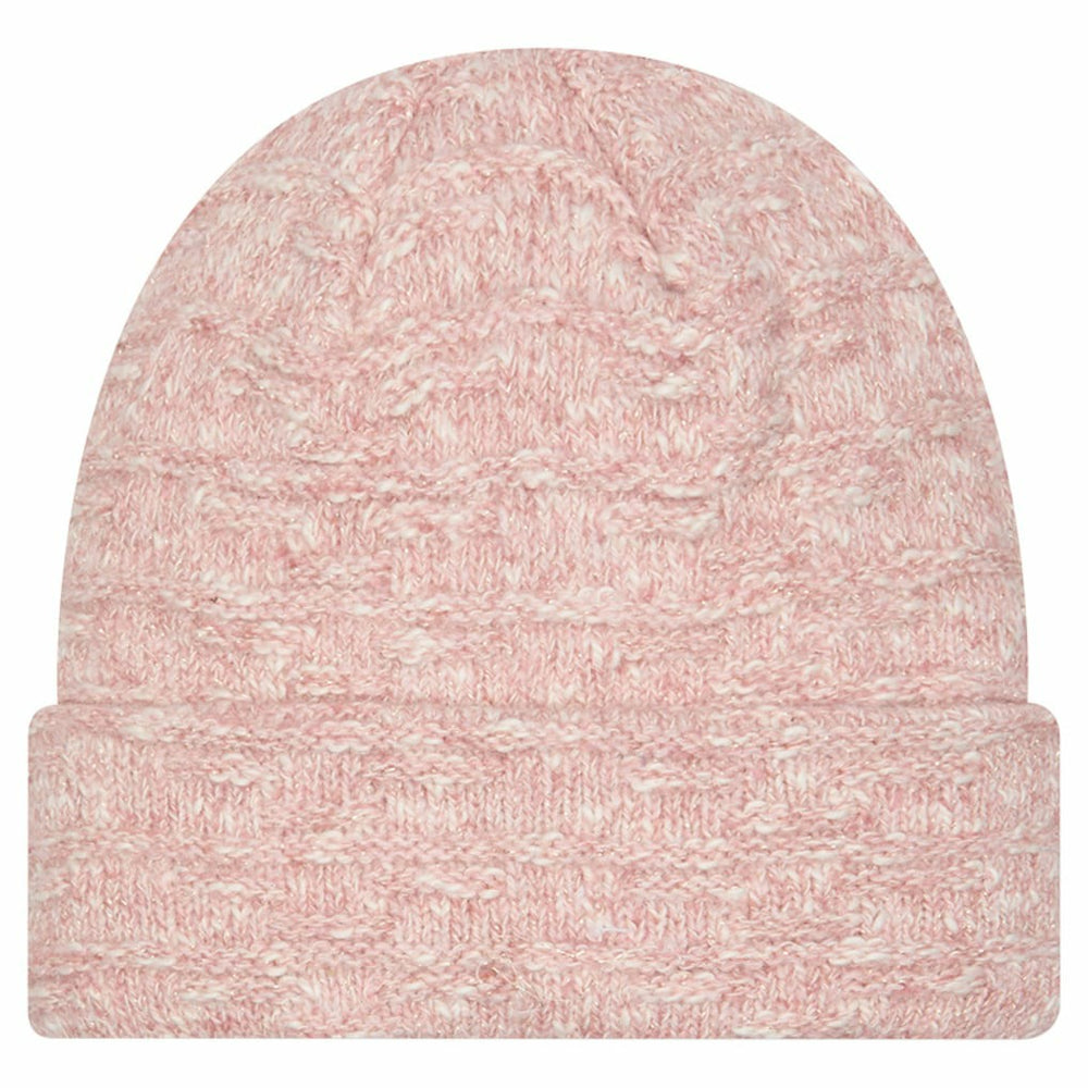 Kansas City Chiefs New Era Women's Metallic Cuffed Knit Hat - Pink on sale