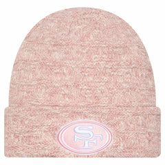 San Francisco 49ers New Era Women's Metallic Cuffed Knit Hat - Pink cheap