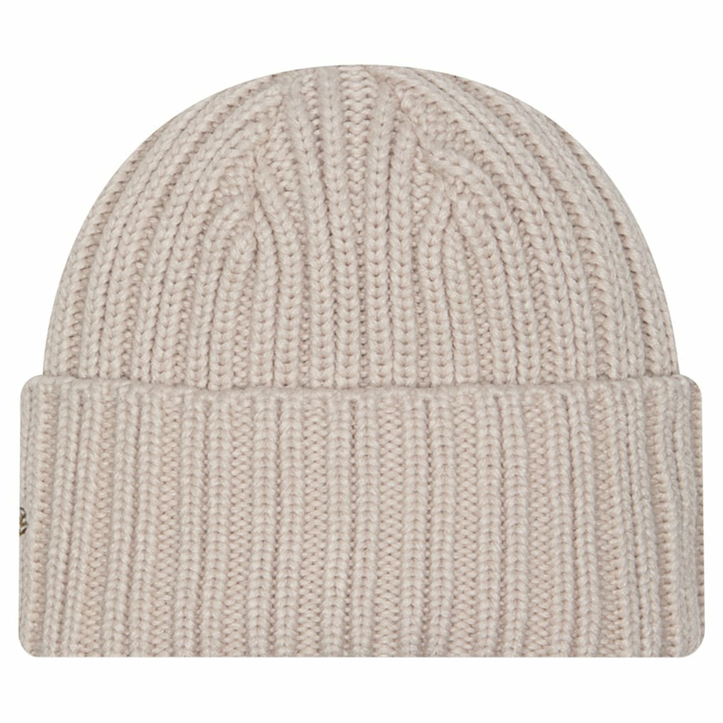 Cleveland Browns New Era Logo Applique Cuffed Knit Hat - Light Beige discount