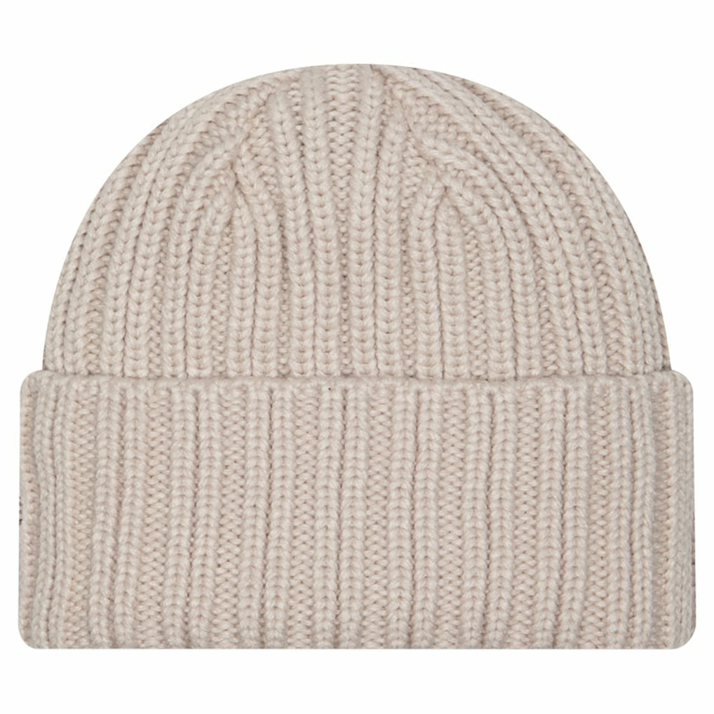 Minnesota Vikings New Era Logo Applique Cuffed Knit Hat - Light Beige on sale