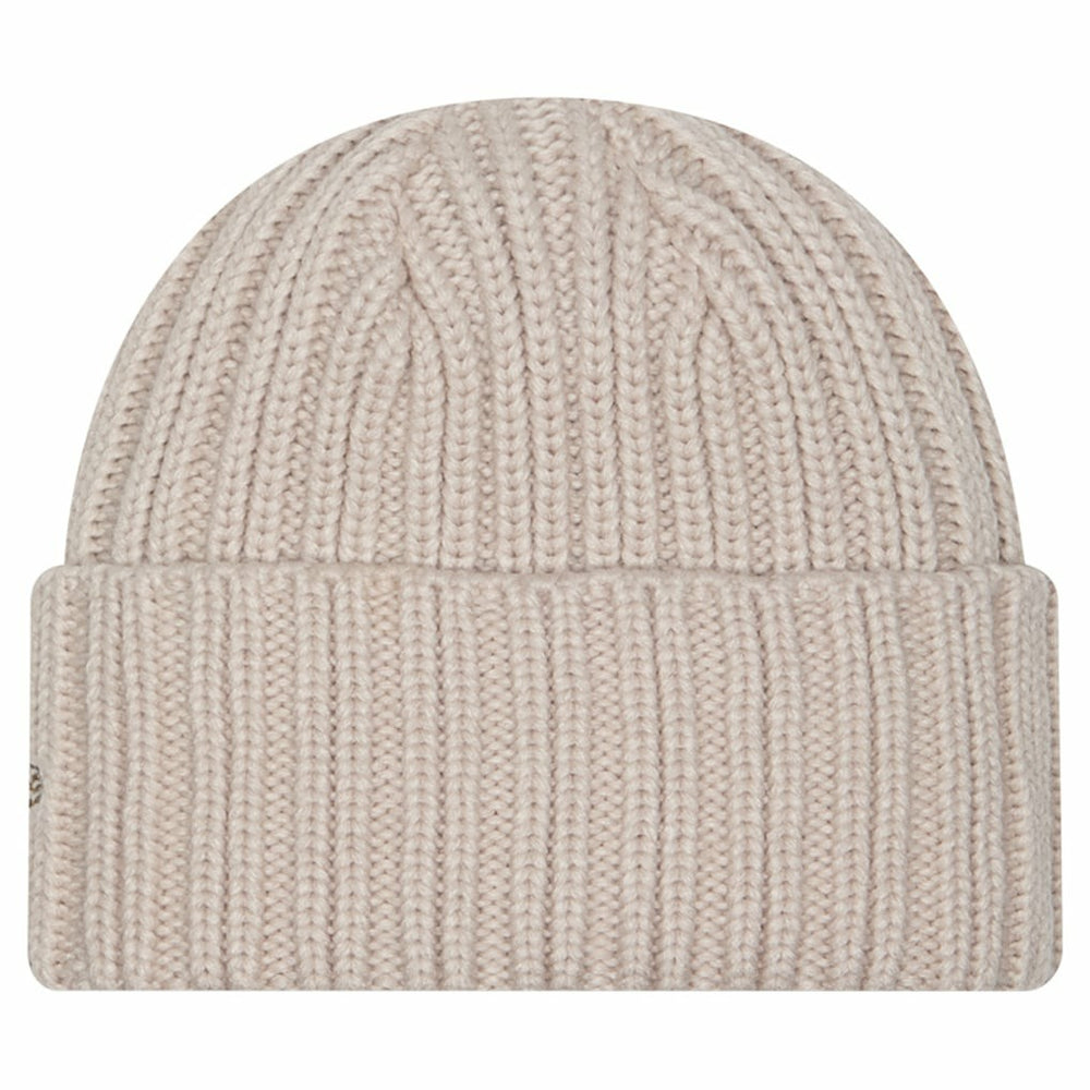 Miami Dolphins New Era Logo Applique Cuffed Knit Hat - Light Beige cheap
