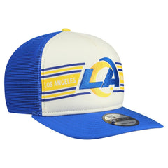 Los Angeles Rams New Era Banner A-Frame 9FIFTY Snapback Hat - Cream/Royal outlet
