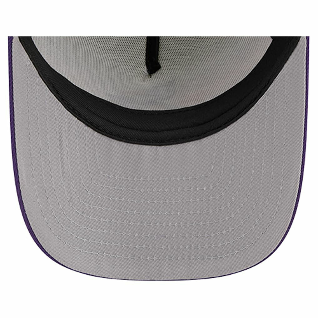 Minnesota Vikings New Era Banner A-Frame 9FIFTY Trucker Snapback Hat - Cream/Purple cheap