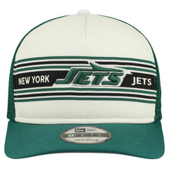 New York Jets New Era Banner A-Frame 9FIFTY Snapback Hat - Cream/Green sale