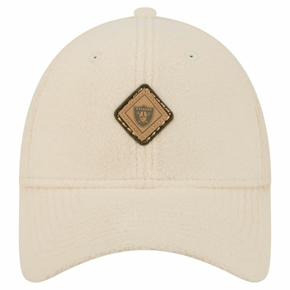 Las Vegas Raiders New Era Women's Comfy 9FORTY Adjustable Hat - Cream outlet