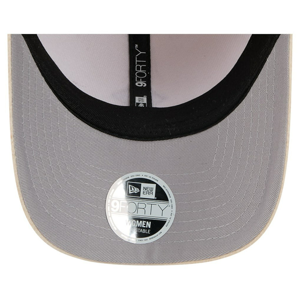 Las Vegas Raiders New Era Women's Comfy 9FORTY Adjustable Hat - Cream outlet