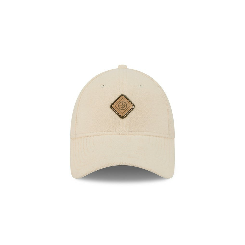 Pittsburgh Steelers New Era Women's Comfy 9FORTY Adjustable Hat - Cream sale