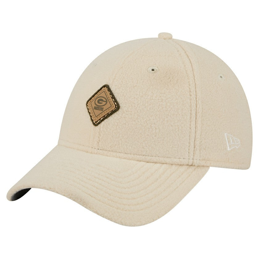 Green Bay Packers New Era Women's Comfy 9FORTY Adjustable Hat - Cream online
