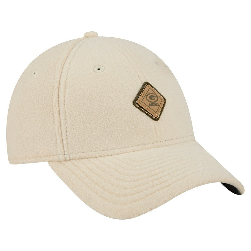 Green Bay Packers New Era Women's Comfy 9FORTY Adjustable Hat - Cream online