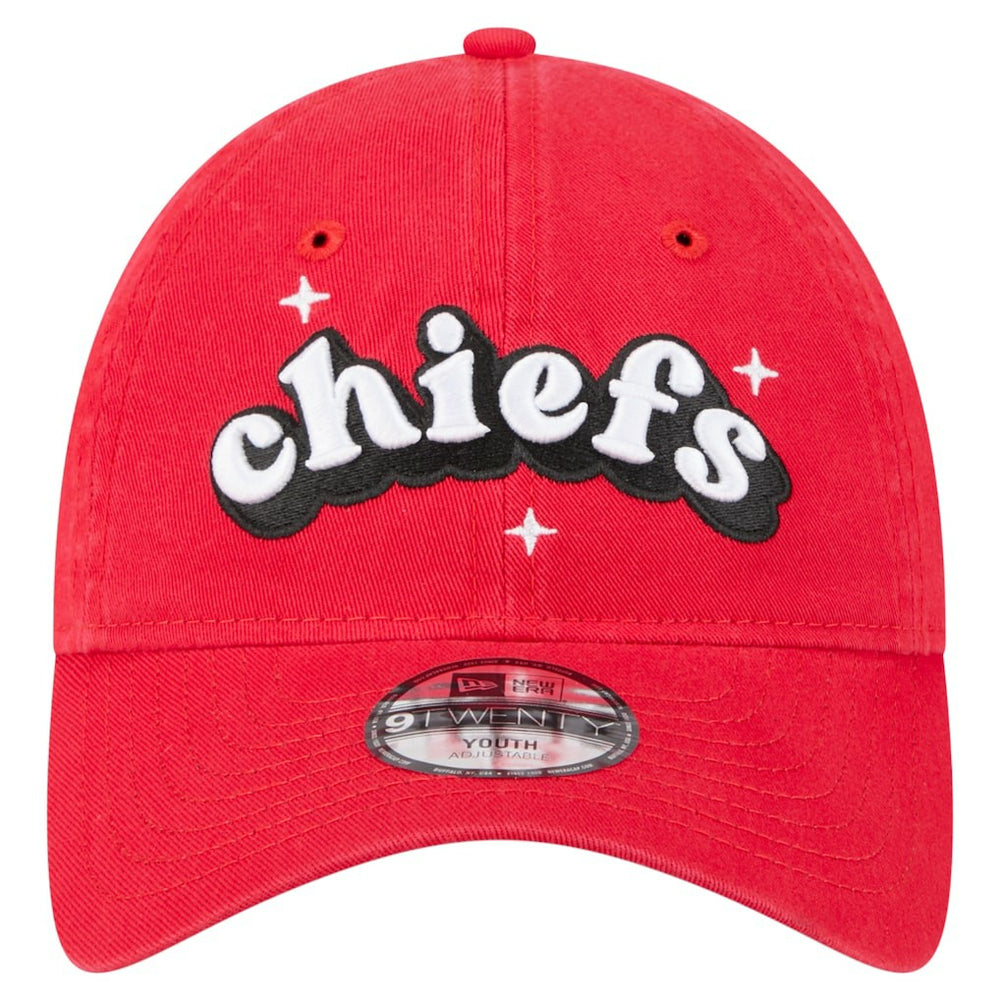 Kansas City Chiefs New Era Girls Youth Cheer 9TWENTY Adjustable Hat - Red on sale