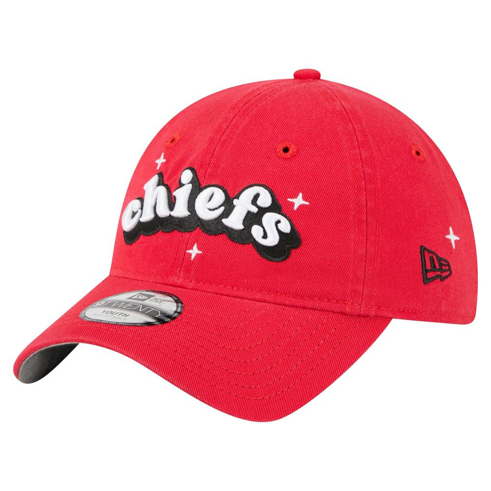 Kansas City Chiefs New Era Girls Youth Cheer 9TWENTY Adjustable Hat - Red on sale