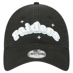 Las Vegas Raiders New Era Girls Youth Cheer 9TWENTY Adjustable Hat - Black cheap