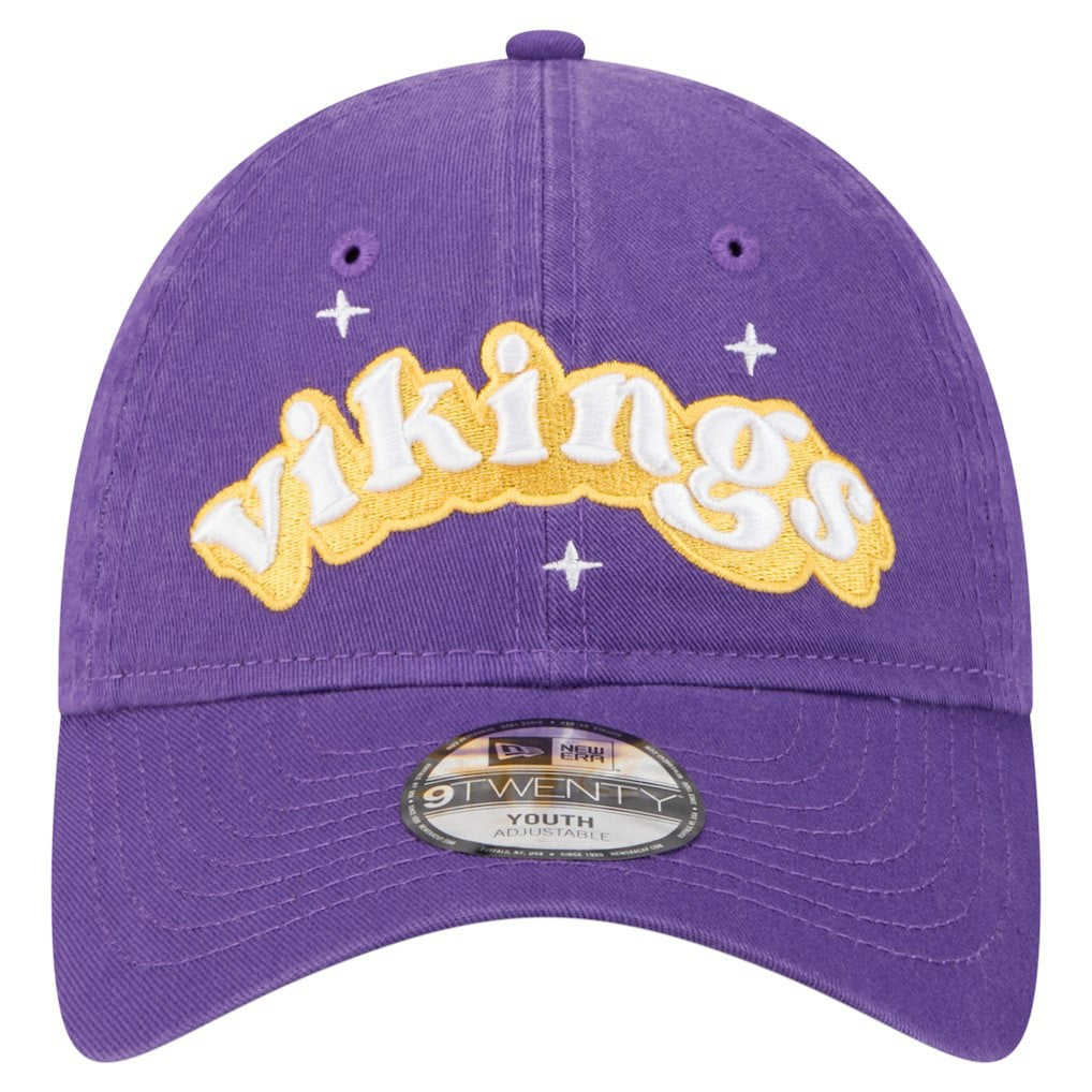 Minnesota Vikings New Era Girls Youth Cheer 9TWENTY Adjustable Hat - Purple for sale