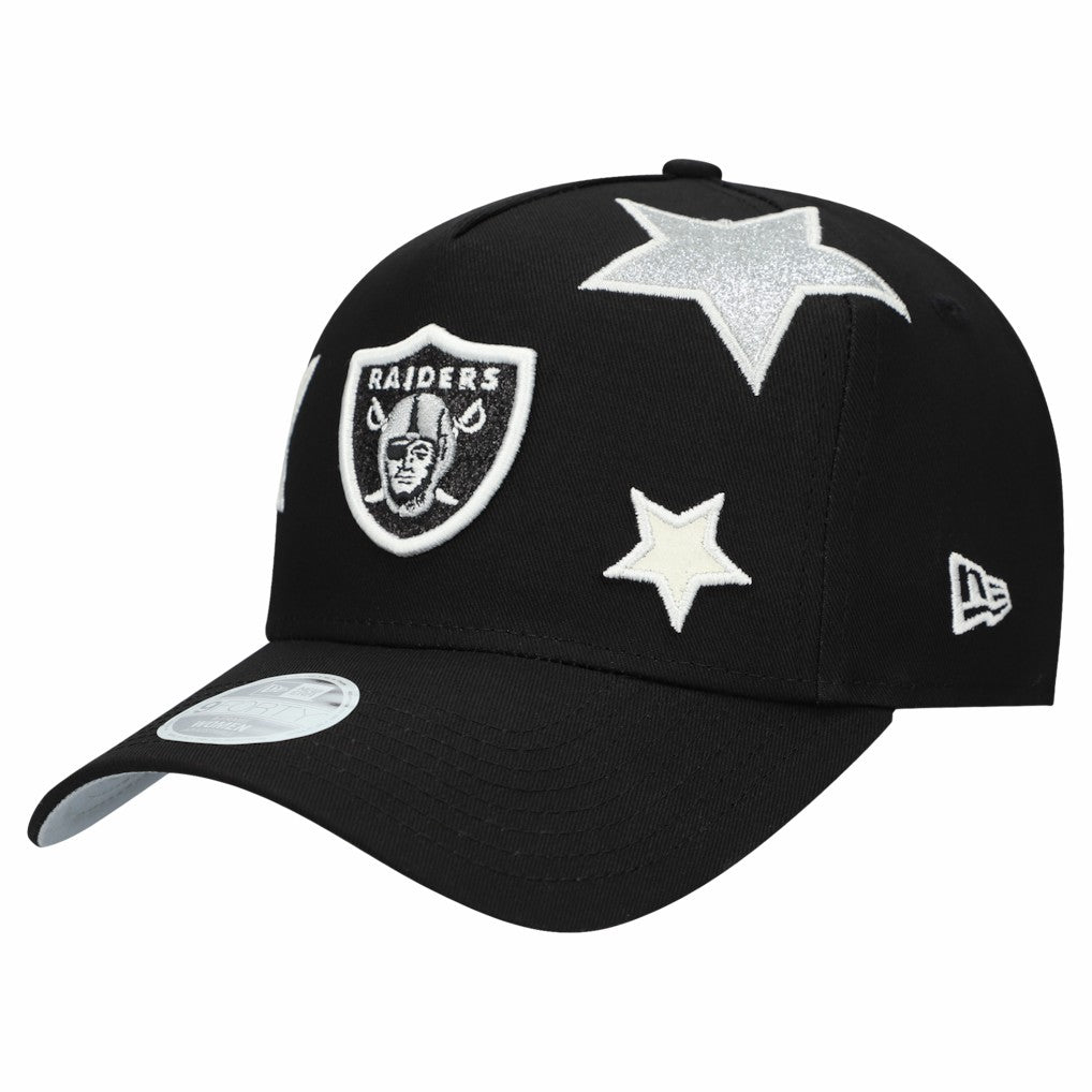 Las Vegas Raiders New Era Women's Stardom A-Frame 9FORTY Adjustable Hat - Black cheap